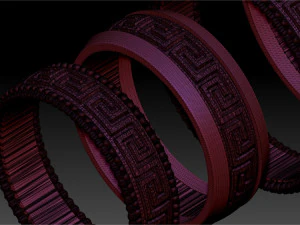 wedding rings male and famale 3D Print Model
