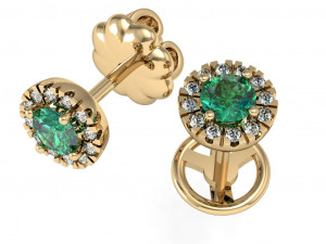 stud earring 3D Print Model