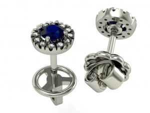 stud earring 3D Print Model