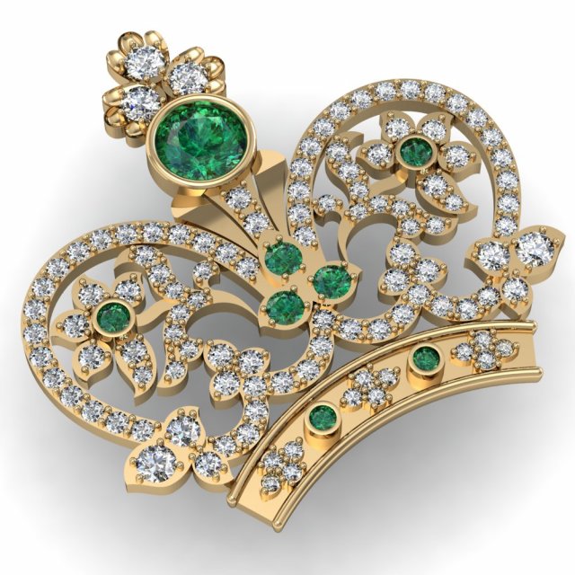 pendant crown Modèles 3D en vedette .c4d .max .obj .3ds .fbx .stl .blend 