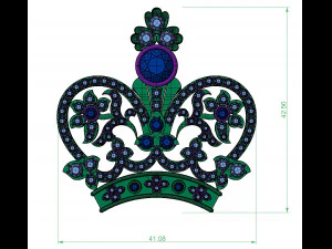 pendant crown 3D Print Model