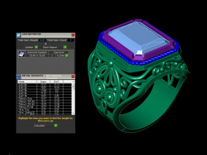 male signet with filigree Modelo de Impressão 3D