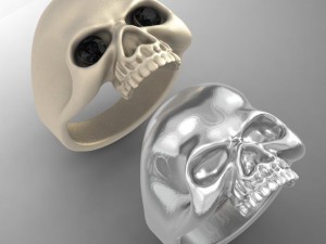 mens ring scull 3D Baskı Modeli