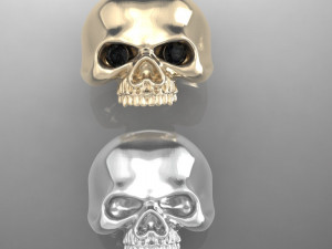 mens ring scull 3D Baskı Modeli
