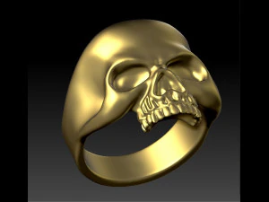 mens ring scull 3D Print Model