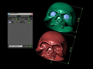 mens ring scull 3D Print Model