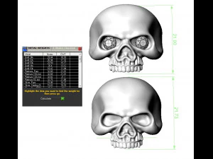 mens ring scull 3D Print Model