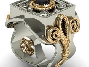 male signet ring 3D Print Model