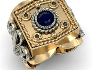male signet ring 3D Принт Модель