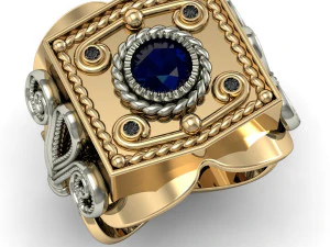 male signet ring 3D Print Model