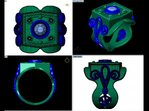 male signet ring 3D Принт Модель