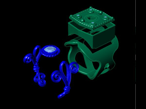 male signet ring 3D Принт Модель
