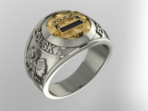 signet polska policja Modelo de Impressão 3D