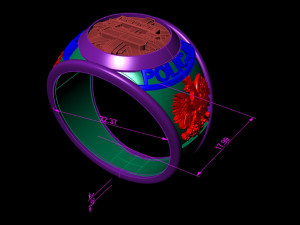 signet polska policja 3D Print Model