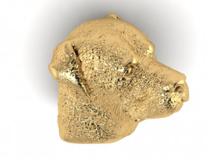 rottweiler head 3D 打印模型