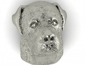 rottweiler head 3D 打印模型