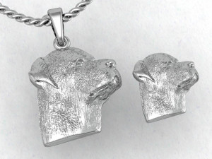 rottweiler head pendant 3D Druckmodell