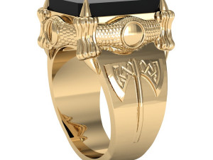 man ring with a with dragons claws 3D-printmodel
