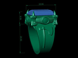 man ring with a with dragons claws 3D Print Model