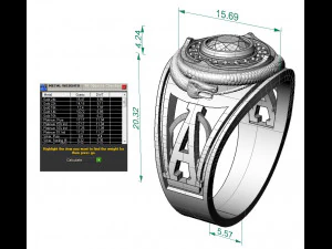 serpientes de anillo para hombre Modelo de impresión 3D