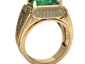 mens ring with gems 3D Druckmodell