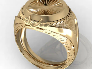 man ring aviator 3D Print Model