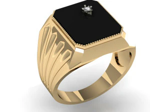 पुरुष रत्न धारण करते हैं 3D प्रिंट मॉडल