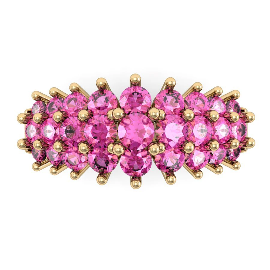 değerli taşlarla dolu y&uuml;z&uuml;k 3D Baskı Modeli .c4d .max .obj .3ds .fbx .stl .blend 