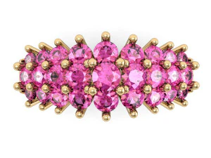 değerli taşlarla dolu y&uuml;z&uuml;k 3D Baskı Modeli