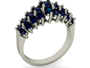 değerli taşlarla dolu y&uuml;z&uuml;k 3D Baskı Modeli