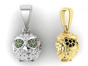 pendant owl 3D Print Model