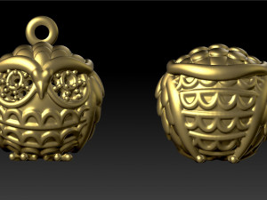pendant owl Modello di stampa 3D