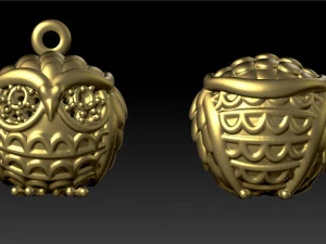 pendant owl 3D Print Model