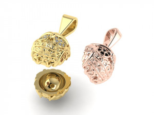 pendant owl Modello di stampa 3D