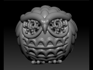 pendant owl Modello di stampa 3D