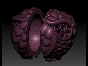 pendant owl Modello di stampa 3D