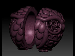 pendant owl 3D Print Model