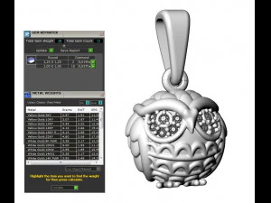 pendant owl 3D Print Model