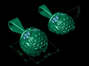 pendant owl Modello di stampa 3D