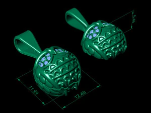 pendant owl 3D Print Model