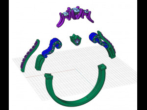 three stone ring 3Dプリントモデル
