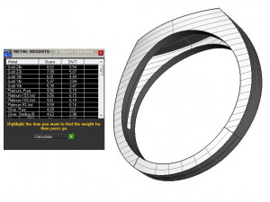 male ring with with two inserts 3D Принт Модель