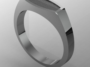 male ring with with two inserts 3D Принт Модель