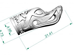 viking bracelet vintage 3D प्रिंट मॉडल