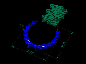 heraldic veni vidi vici Model Cetak 3D