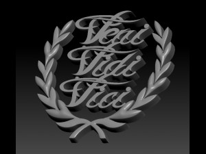 heraldic veni vidi vici Model Cetak 3D
