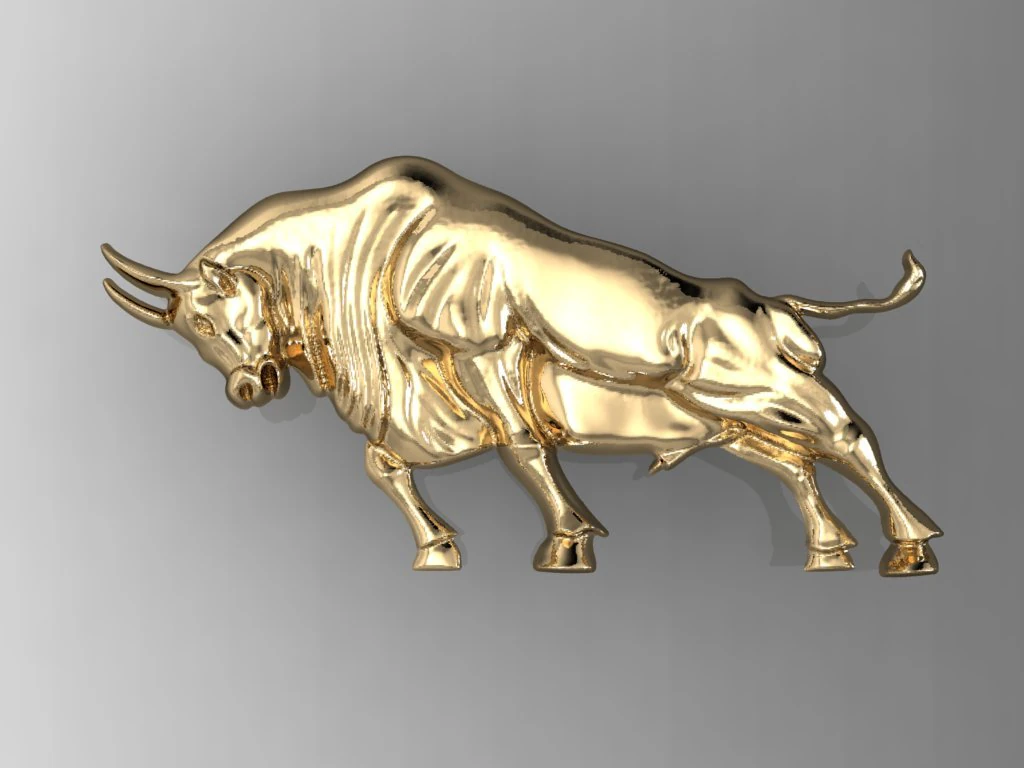 angry bull 3D Print Model .c4d .max .obj .3ds .fbx .stl .blend 