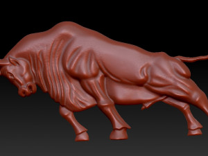 angry bull Modèles 3D en vedette