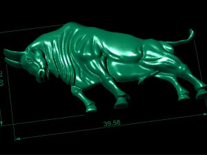 angry bull 3D Print Model