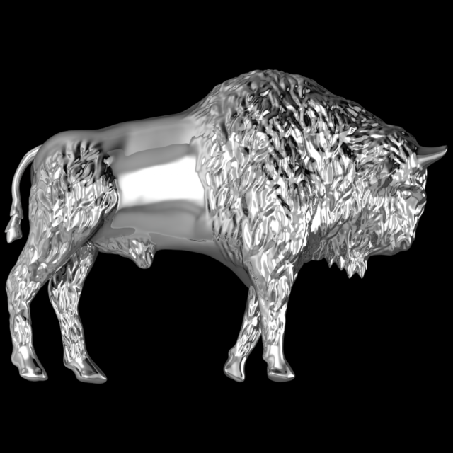 bison 3D 프린트 모델 .c4d .max .obj .3ds .fbx .stl .blend 